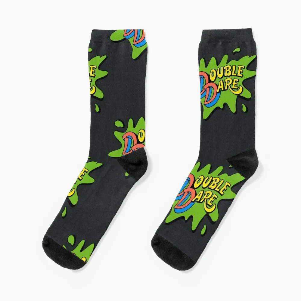 

Double Dare Slime Splat Logo Socks football Wholesale Mens Socks Women's