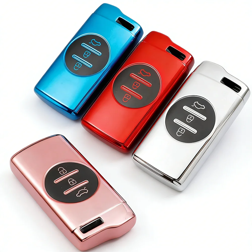 

Anti-Scratch Soft TPU Car Key Cover For Chery Tiggo 8 Arrizo 5 Pro Gx 5x eQ7 Chery Tiggo 7 Pro Accessories Styling Keychain Set