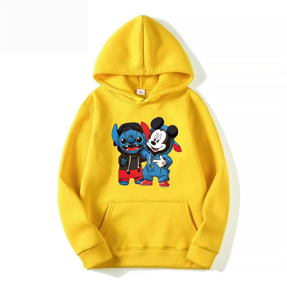 Disney Mickey Mouse Dames Hoodies Y2k Tops Cartoon Mode Sweatshirt Vrouwelijke Kawaii Kleding Herfst Winter Streetwear Trui