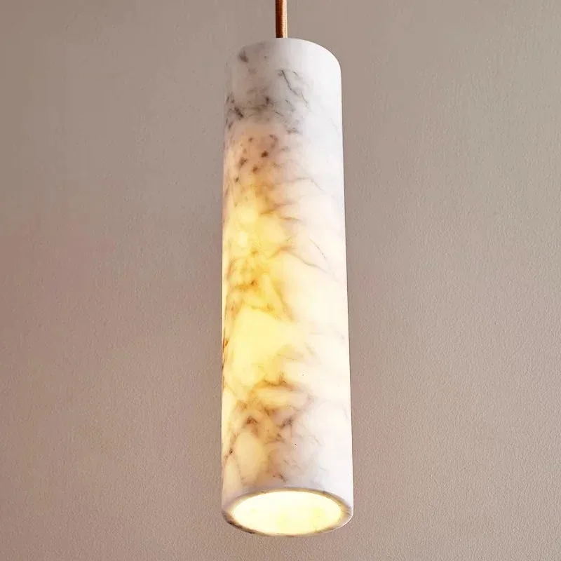 Nordic LED Marble Pendant Lamp, Long Strip Light, Restaurante, Bar, Contador, Luxo Light Art, Quarto, Iluminação de cabeceira