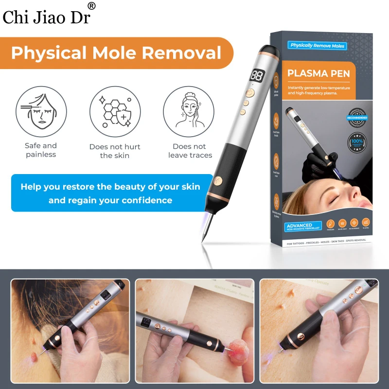 

ChiJiaoDr Красота Ручка для сканирования пятен Портативная бытовая ручка для удаления родинок Ручка для удаления родинок Инструмент для красоты 15 уровней