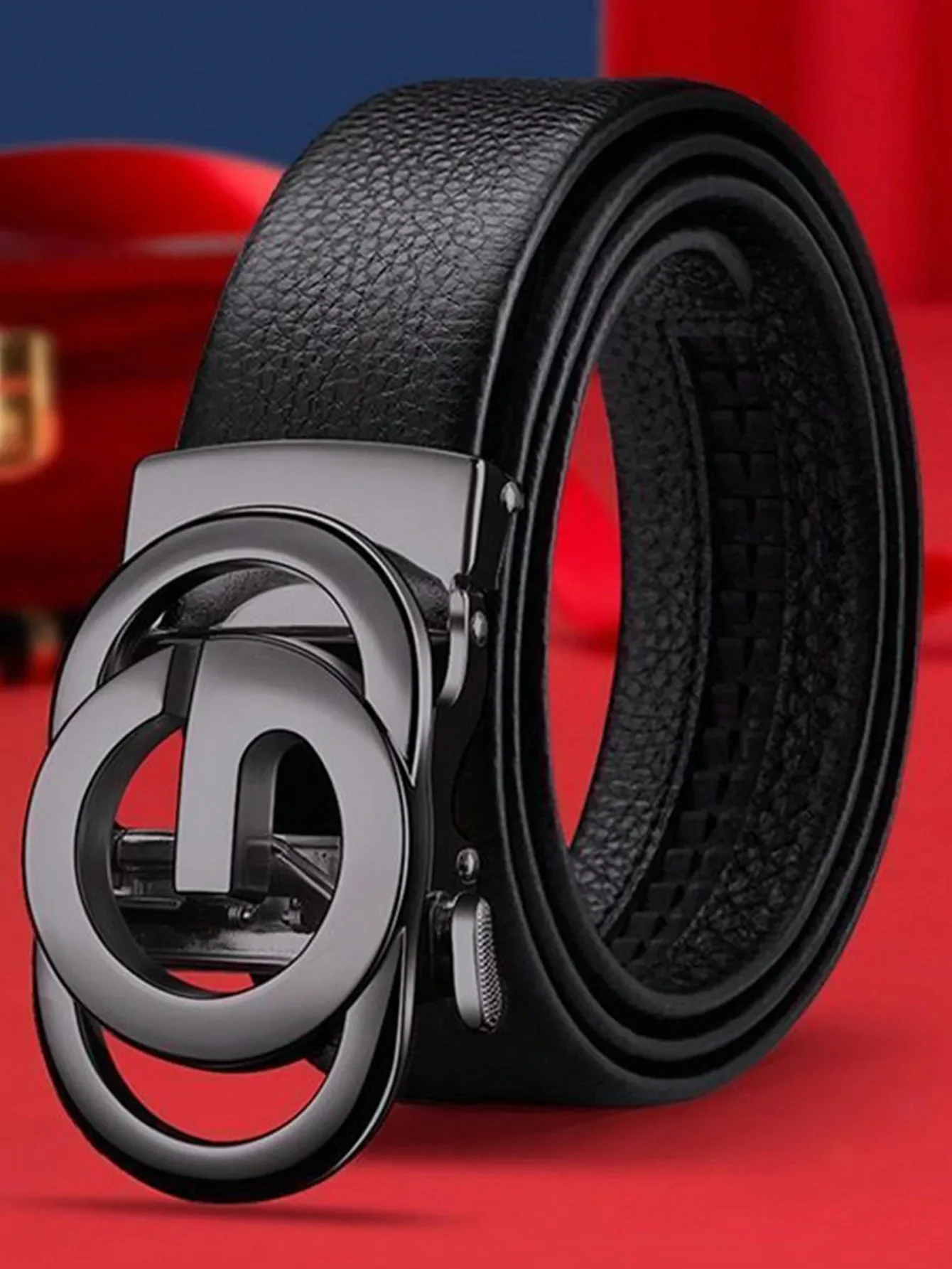 

Мужской деловой повседневный ремень с автоматической пряжкой из сплава, модный винтажный пояс в стиле бохо для подростков и молодых мужчин, идеально подходит для лета.