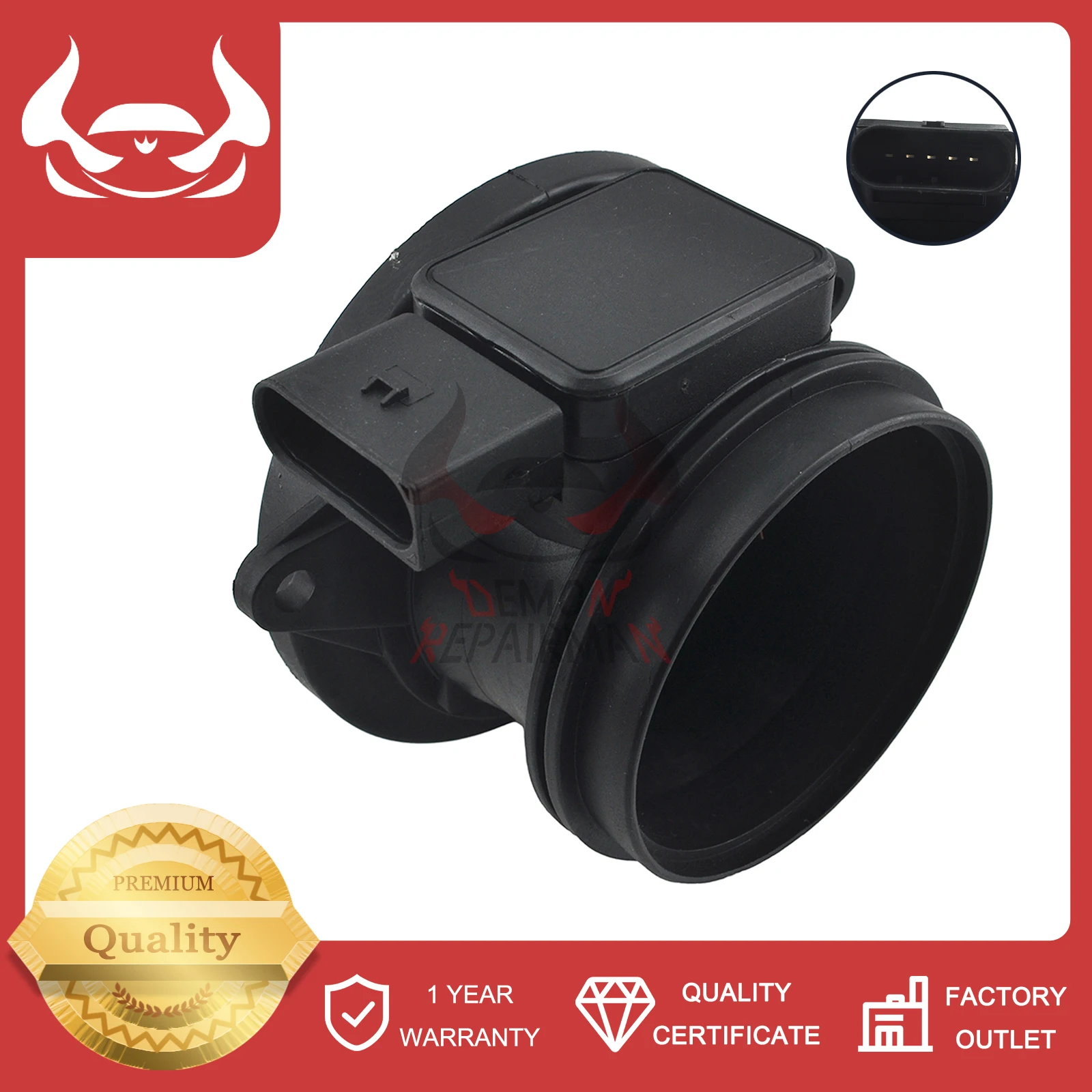 

Mass Air Flow MAF Sensor 5WK9638 Compatible With Mercedes Benz C230 C-CLASS E-CLASS SLK CLK SU14581 74-10123 MQ7355