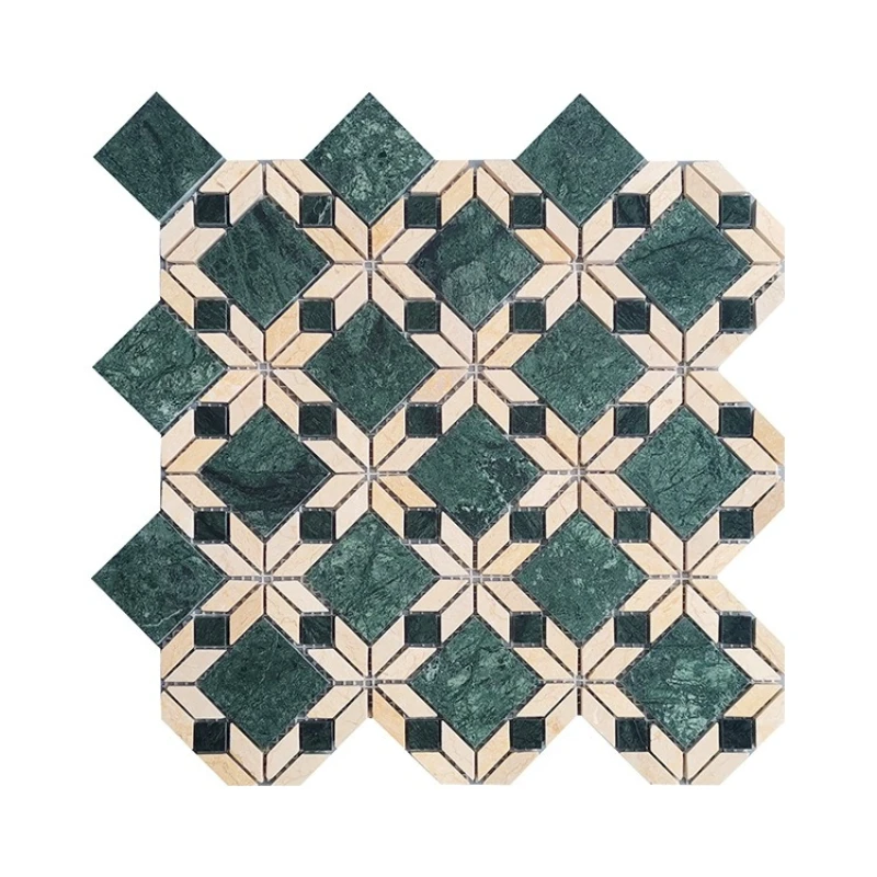 Natural Marble Mosaic Tiles Vintage Carrara Indian Floor Stone Mosaic Tiles