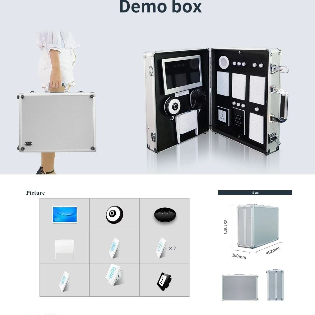 Lanbon Automation Standar EU US WIFI Tuya 1 2 3 Gang Smart Dimmer Light Switch Socket Homekit Demo Kit Box Smart Home Switch