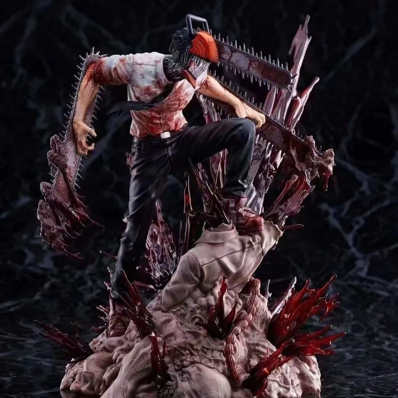 Chainsaw Man Creative Figure Chita Demon Scene Hunter Animation Model Two-dimensional Peripheral PVC Desktop Ornament Doll Model