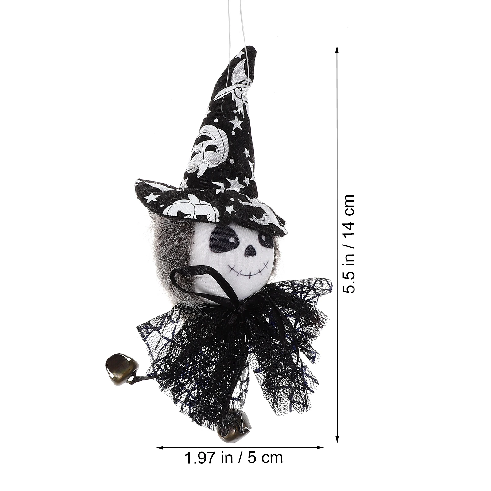 

3pcs Halloween Decorative Witch Delicate Ghost Figurines Hanging Cat Festival Party Home Decorationhaunted Supplies