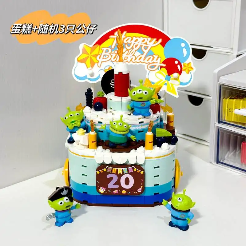 

Новая музыкальная шкатулка-конструктор «Инопланетянин из Той Стори» для торта на день рождения, подарочная коробка-сюрприз, подарок на день рождения, подарок для вечеринки, праздничные подарки