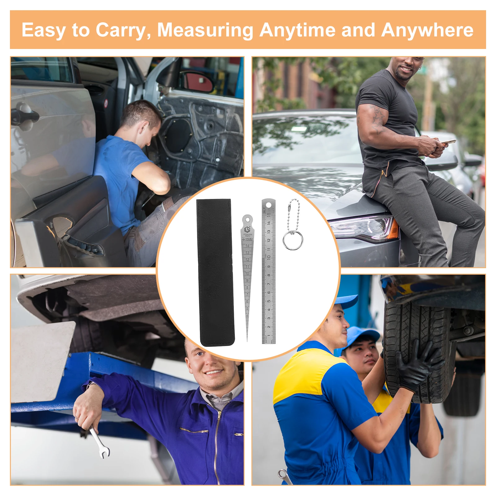 الفجوة قياس مقياس 1-15 مللي متر الدقة الفولاذ المقاوم للصدأ مدبب أداة المحسس ل الترباس حجم الإطارات شرارة التوصيل البعد استخدام السيارات