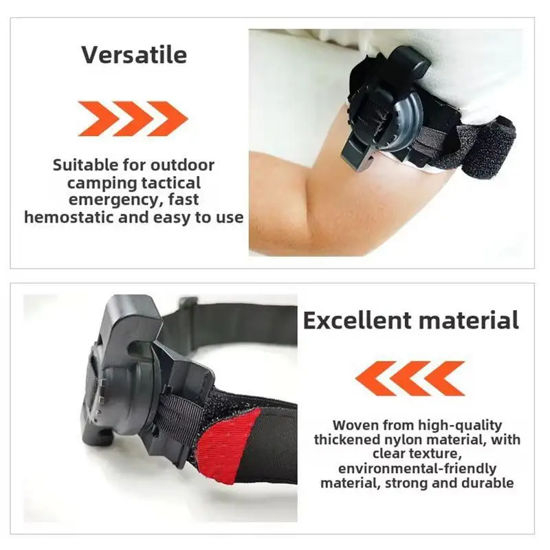 Torniquetes de combate, correa de viaje de supervivencia rotativa, herramienta de equipo de enfermería efectiva y segura portátil multifuncional para actividades al aire libre