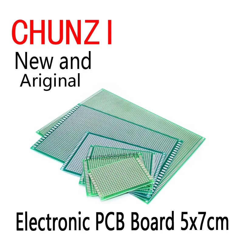 5pcs Electronic PCB Board 5x7cm Diy Universal Printed Circuit Board 5*7cm Double Side Prototyping PCB For Arduino Copper Plate