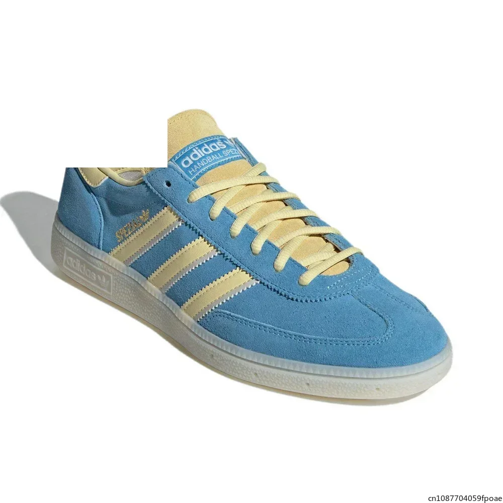 Adidas Handball Spezial Semi Blue Burst Almost Yellow Classic Style IG6276 Low-Top Slip-Resistant German Training Board Shoes