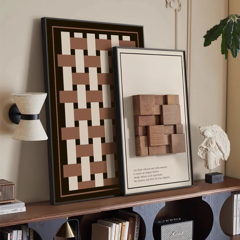 

French medieval Maillard high-end hanging painting desktop painting TV cabinet entrance