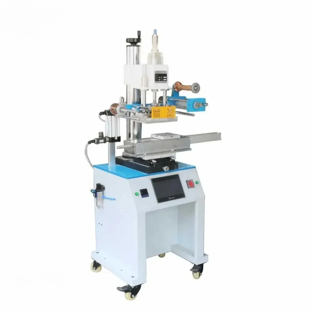 Auto Hot Stamping Machine Matierials Cheap Price Heat Press Kinds of Plastic,ceramic and Metal for Bottles Caps and All Motor