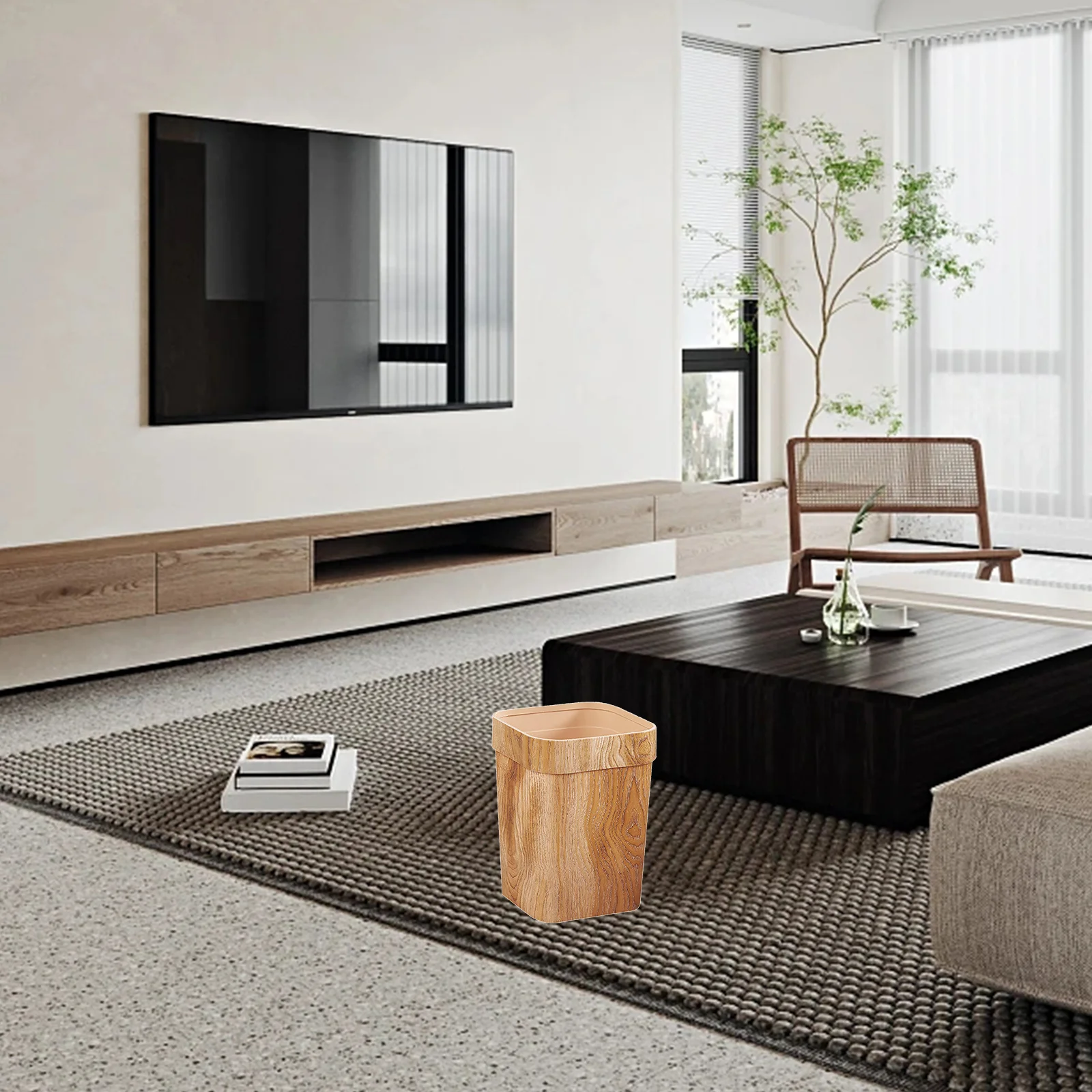 

Plastic Living Room Bedroom Office Bathroom Trash Living Room Trash Can Large Capacity Garbage Can Home Hotel Use