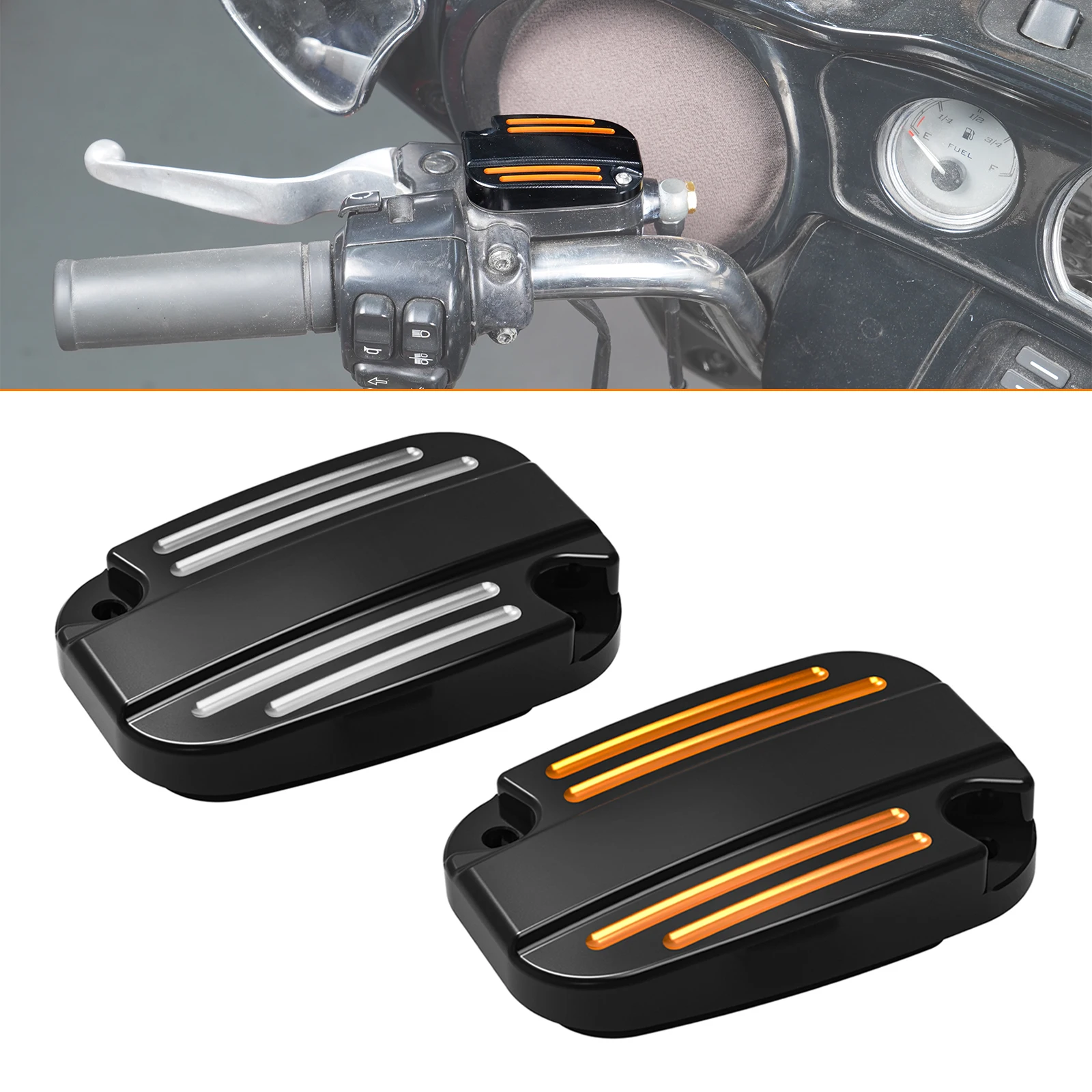 For 17-20 Harley Road Glide Street Glide Road King/Special Clutch Master Cylinder Cover Lid for Ultra Limited/Low Electra Glide