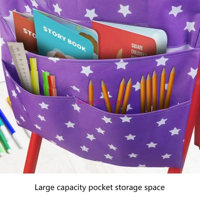 N3UC Back Pockets Storage Sacks Convenient for Classroom Chairback Pocket Chart Chair Pocket