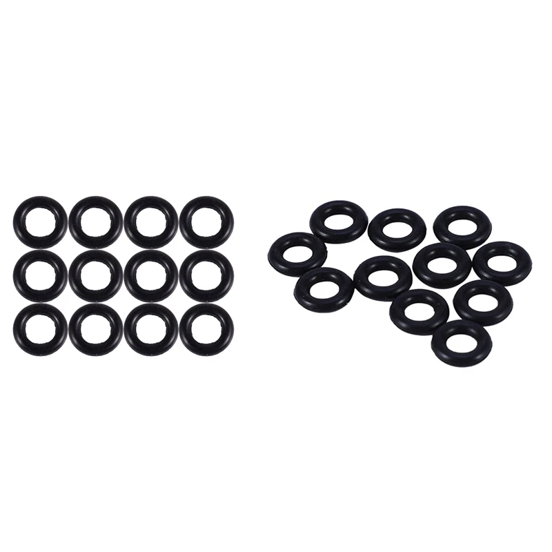 22 Pcs Black Rubber Oil Seal O Shaped Rings Seal, 12 Pcs 9 X 2 X 5Mm & 10 Pcs 8 X 2 X 4Mm