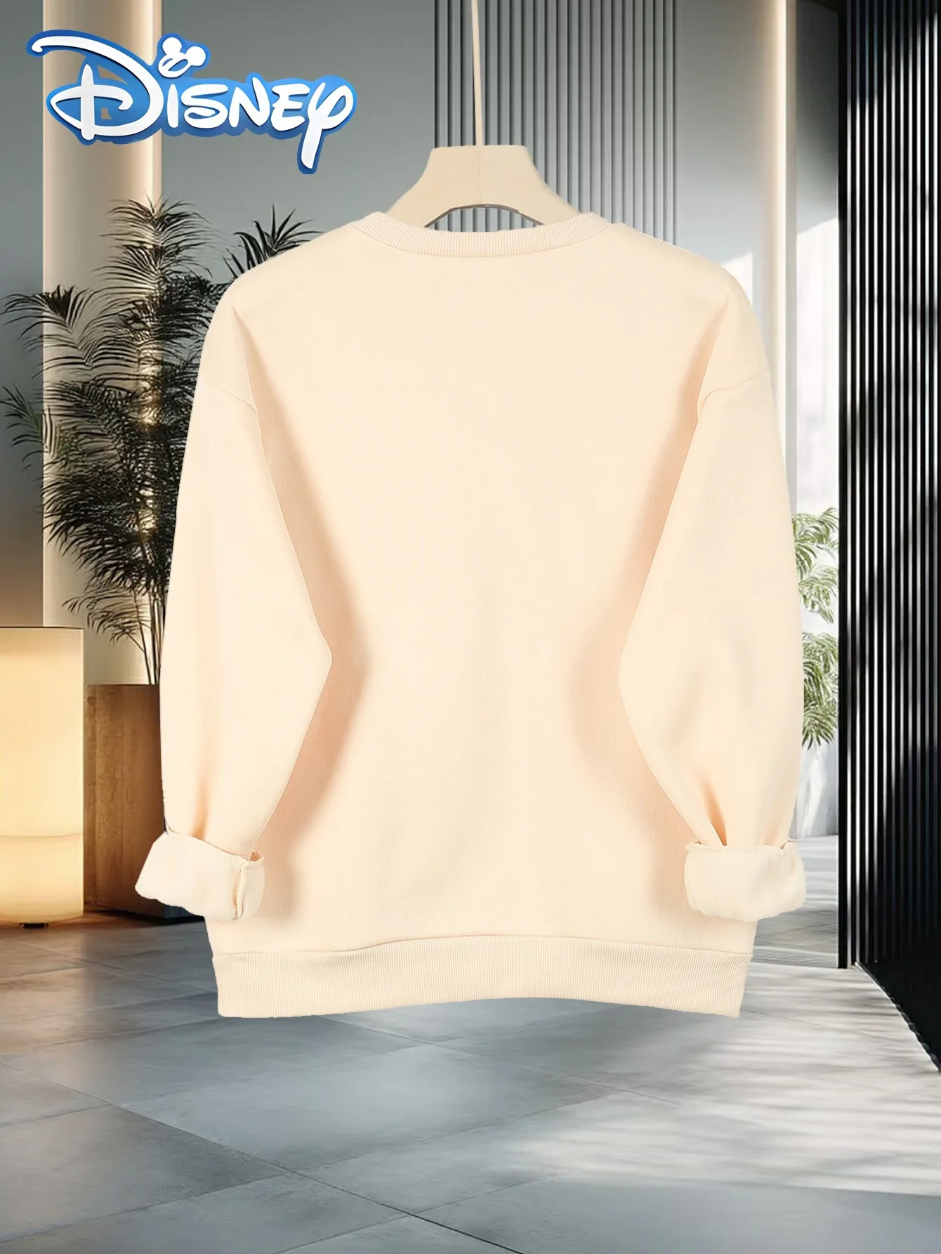 디즈니 컬렉션 백설공주와 그들 인형들 프린트 캐주얼 크루넥 여성용 스웨트셔츠 가을/겨울 풀오버 스웨트셔츠