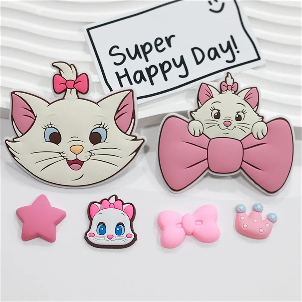 漫画メアリー猫白猫DIYPVCチャーム靴アクセサリーガーデンシューズ下駄サンダルDIY装飾誕生日パーティーギフト