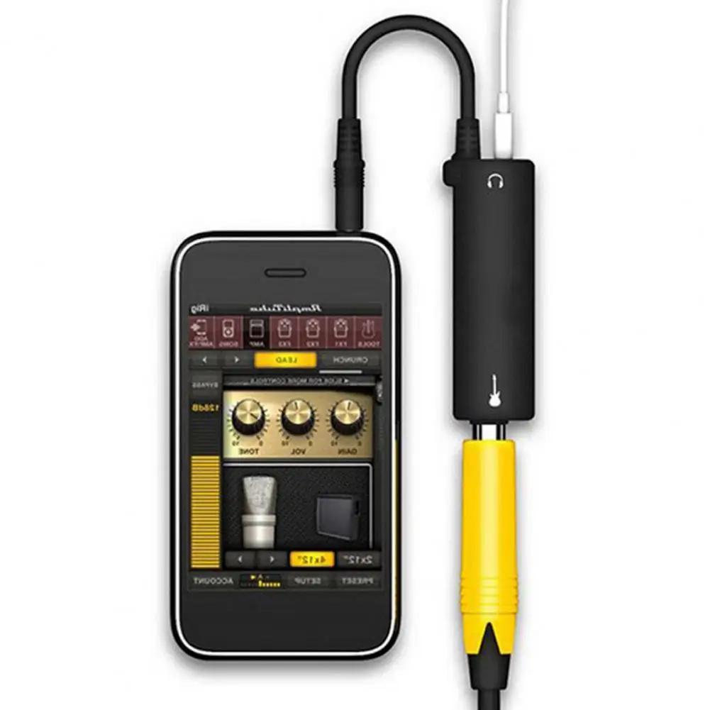 Hot Guitar Interface I-Rig Converter Replacement Guitar For IPhone For IPad Audio Interface Tuner Guitar Line Irig Converter 