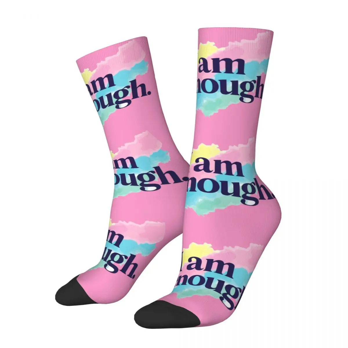 Fashion I Am Kenough Perfect For Ryan Gosling Fans Basketball Socks Polyester Long Socks for Women Men