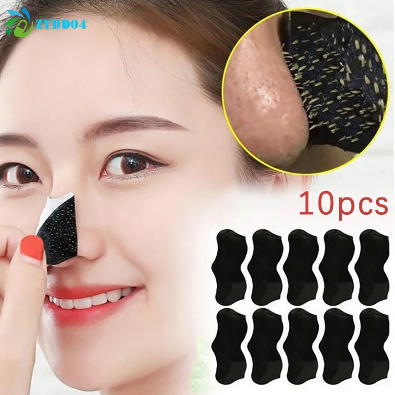 ●10Pcs Unisex Blackhead Remove Mask Peel Nasal Strips Deep Cleansing Shrink Pore Nose Black Head Remove Stickers Skin Care Mask view 2