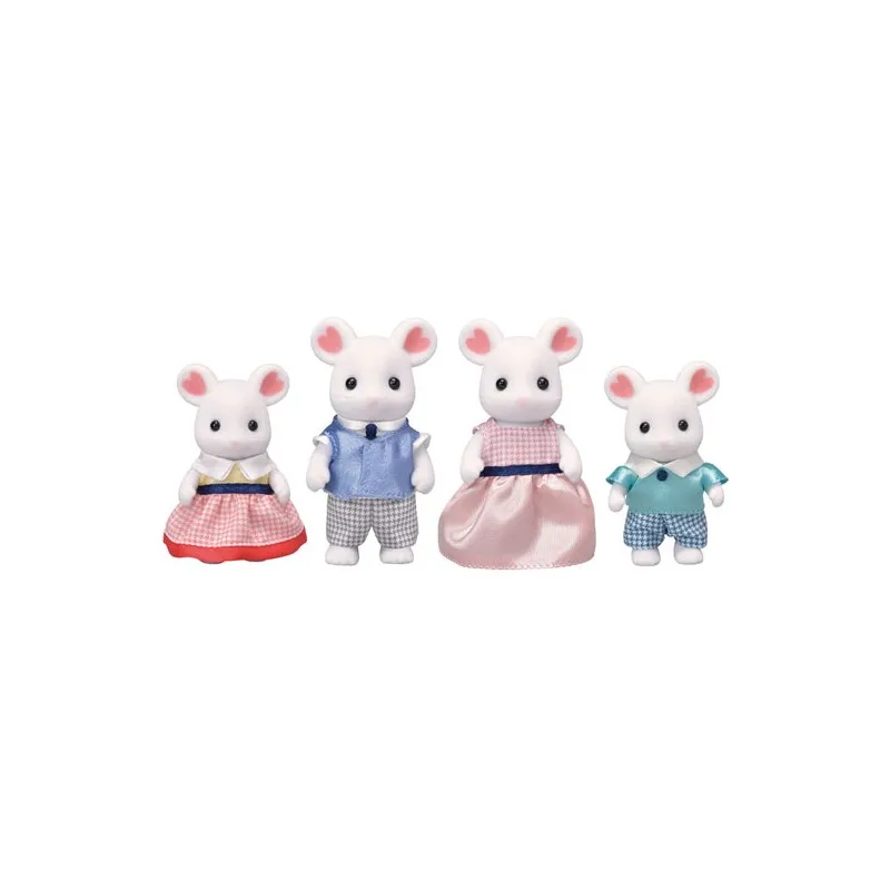 Sylvanian Families Marshmallow Mouse Family 4pcs Set Animal Toys Dolls Girl Gift New in Box 5308