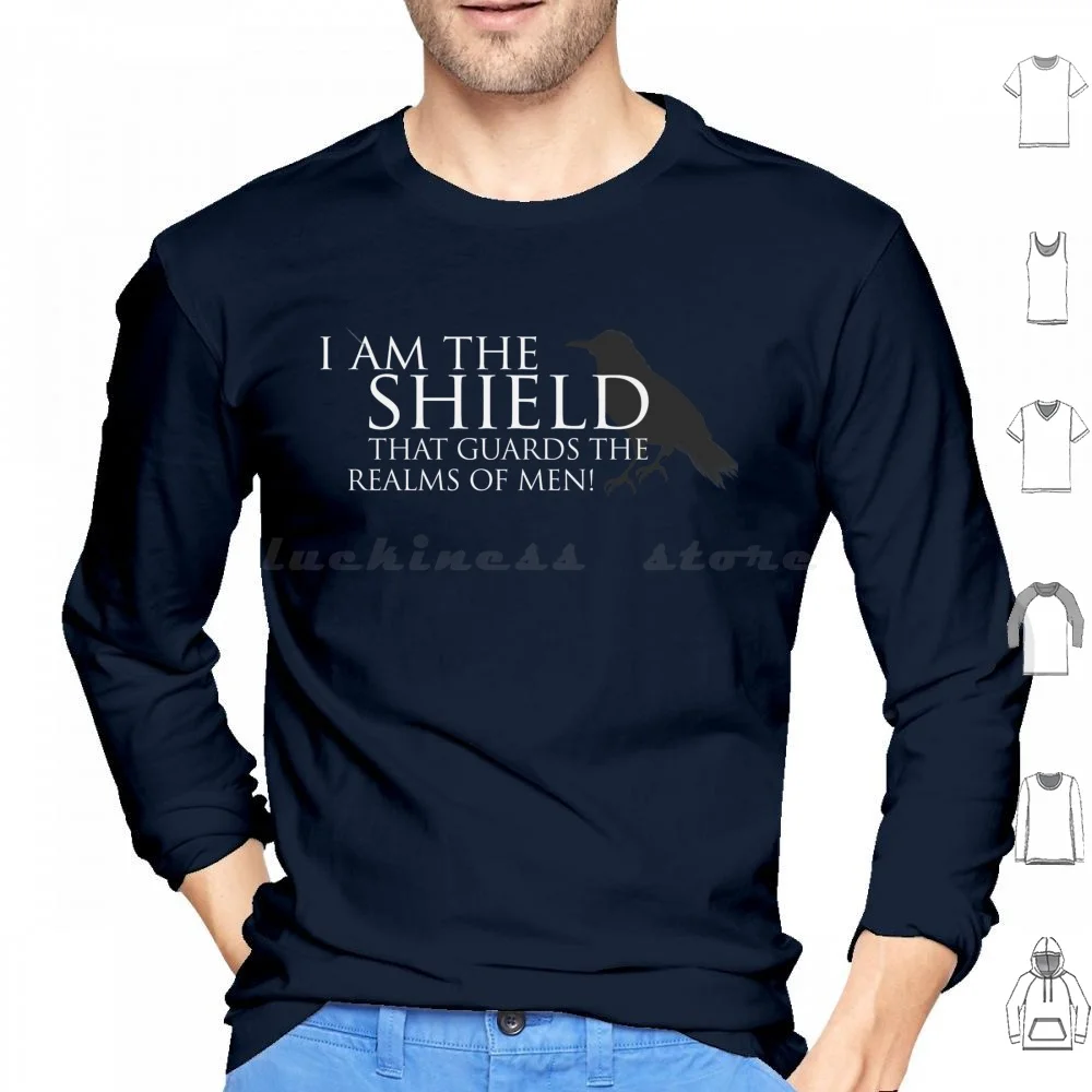 Night’s Watch Shield Hoodie Cotton Long Sleeve A Song Of Ice And Fire Nights Watch Oath Crows Tyrion Westeros Watchers On
