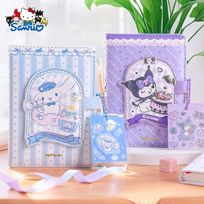 Sanrio Cute Guka Shaped Magnetic Clasp Book • A6 Cinnamon Dog Kuromi • High Appearance Level Planner Notebook