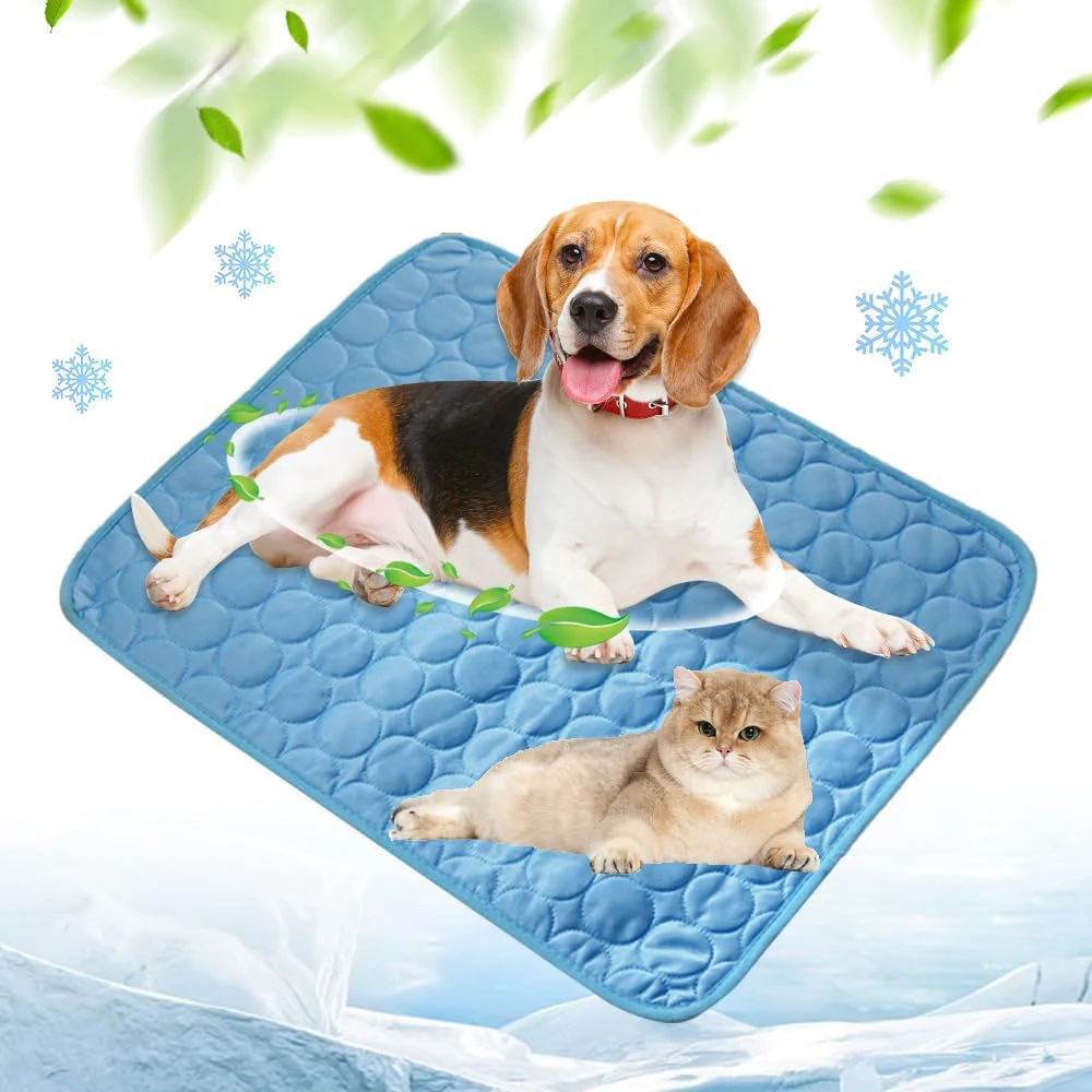 Estera refrescante para perros, cama fría de verano para mascotas, Extra grande, accesorios para mascotas, manta duradera para gatos, sofá, manta con almohadilla de hielo para gatos