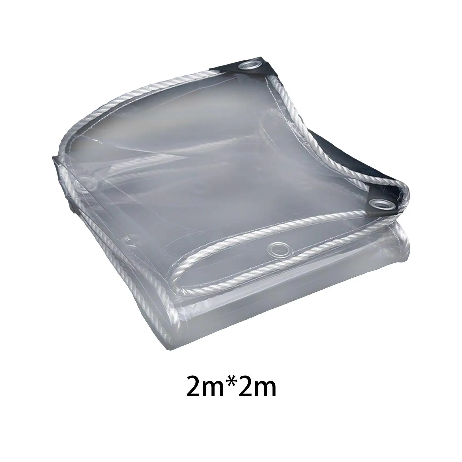 Clear Tarp Waterproof Easy to Store Patio Protective Tarp Outdoor Rainproof Covering for Lawn Vehicle Garage Garden Pool