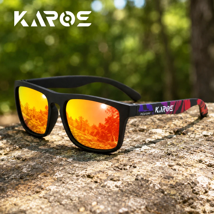 Karos Polarized UV400 Sunglasses Fashion Outdoor Sports Eyewear Men Women Classic Cycling Fishing Driving Travel Glasses YZ2048