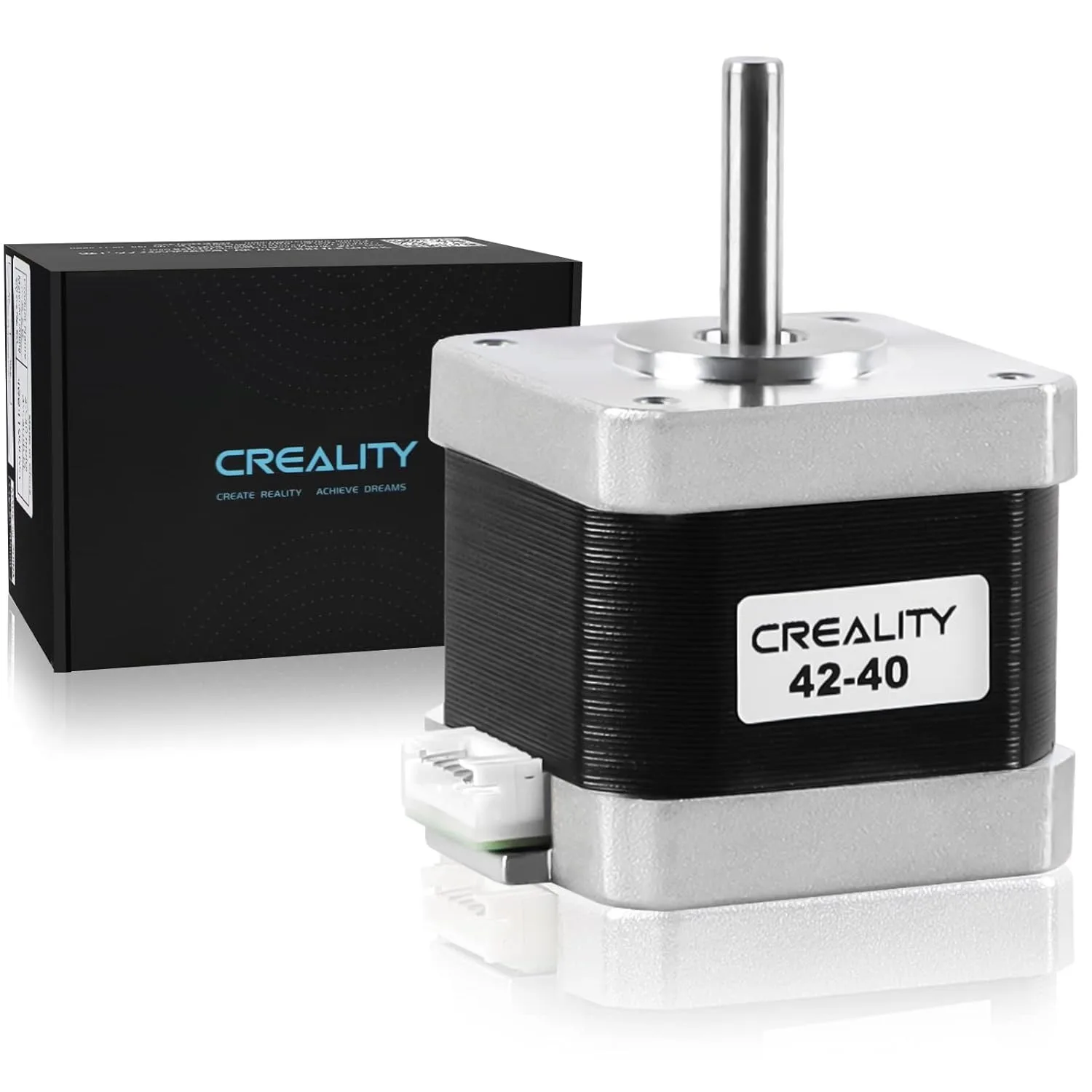 Creality Original 42-40 Stepper Motor X/Y/Z-Axis Stepping Motor with Gear,2 Phase 1A 1.8 Degree 0.4N. M for Ender-3 Max/CR-6 SE 6