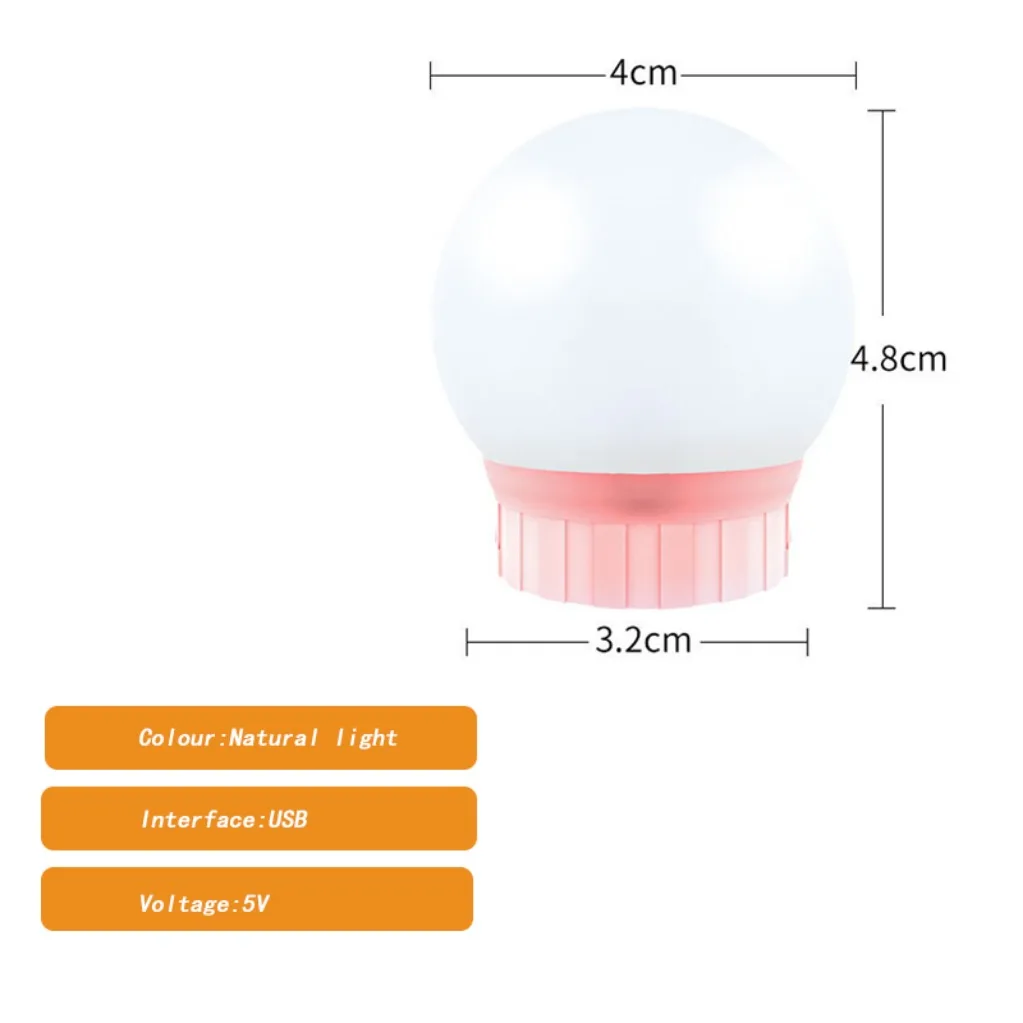 USB 5V Lâmpadas LED para Espelho de Maquiagem, Vanity Lights, Dimmable, Banheiro, Penteadeira, Iluminação