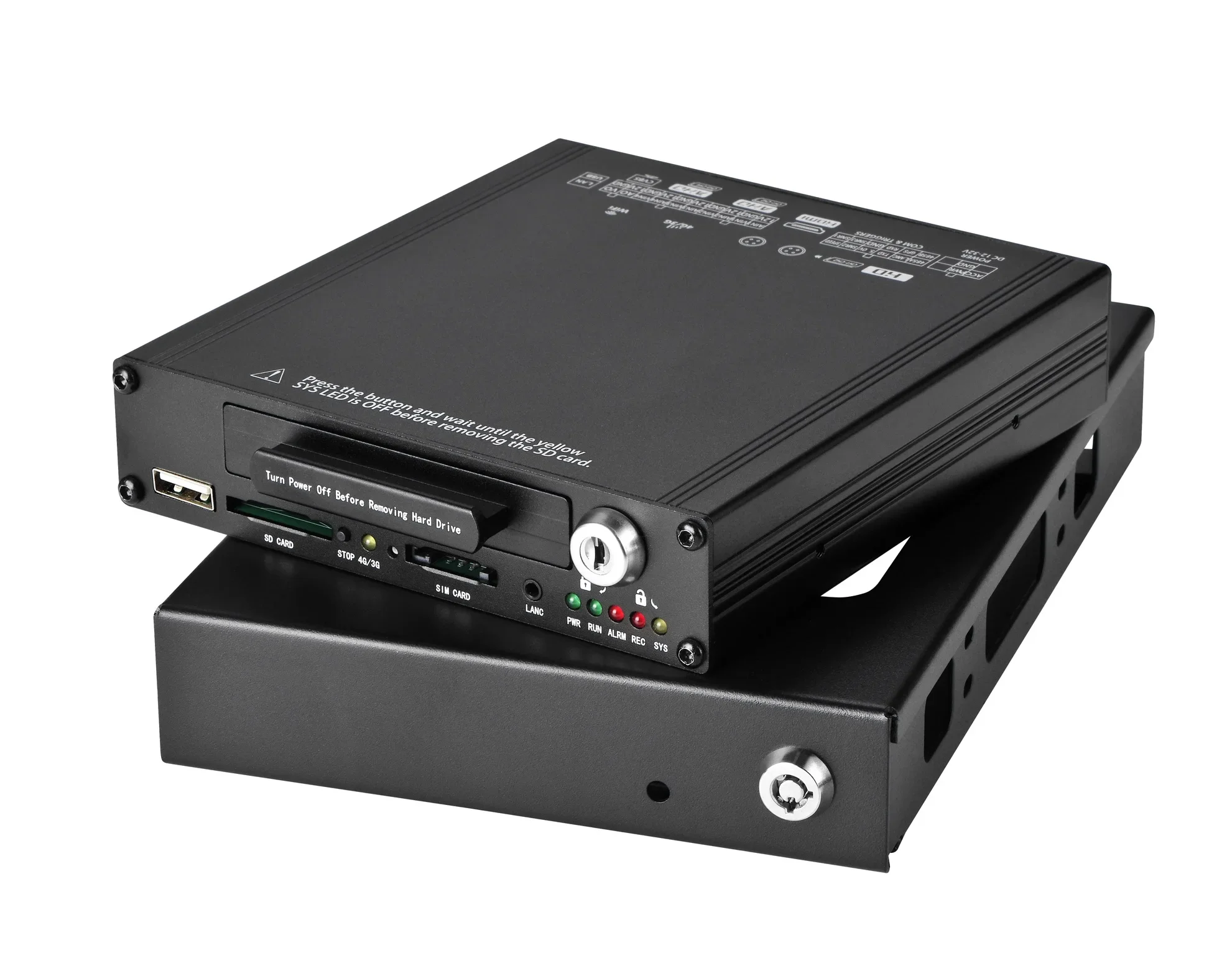 Factory supply full HD 1080P 4-ch 8-ch SSD Mobile DVR, with 5 alarm inputs optional, anti-vibration 4G LTE GPS WIFI optional