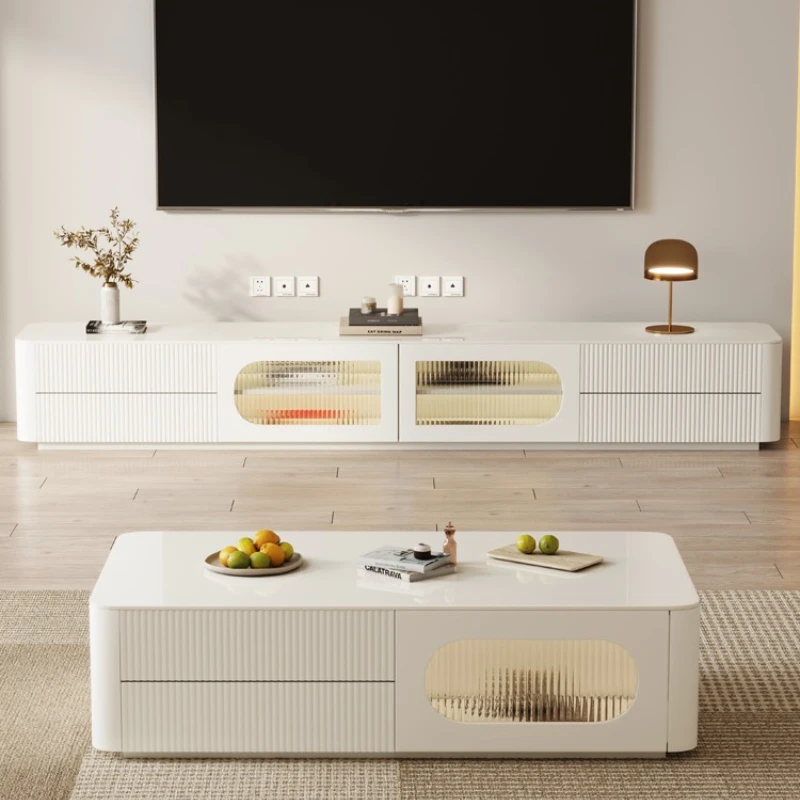 Coffee Table TV Cabinet Combination Living Room Small Apartment Simple Modern Minimalist TV Stand