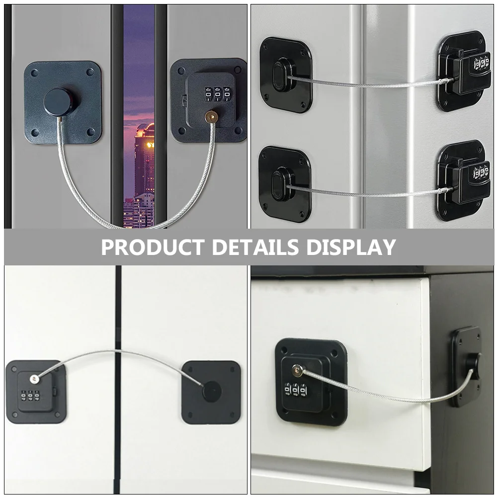 

2 Pcs Password Combination Fridge Lock Door Locks for Freezer Pvc Safety Refrigerator