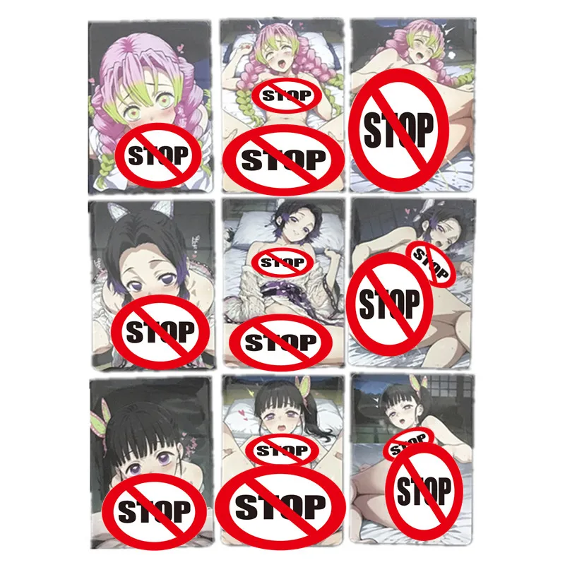 

9 шт./компл. для взрослых 18+ сексуальная телесная карта аниме персонаж Demon Slayer Kamado Nezuko Kochou Shinobu хобби игра подарок DIY коллекционная карта