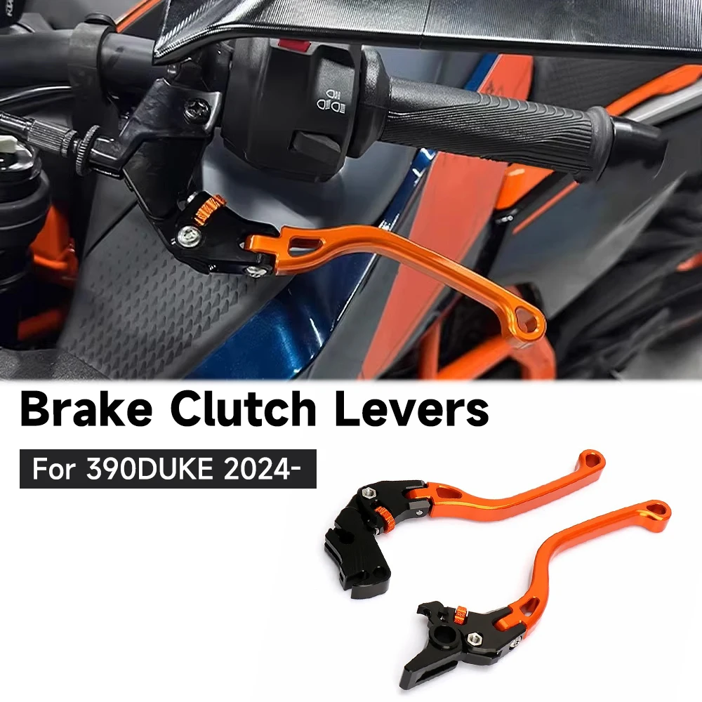 

For 390DUKE 390 duke DUKE 390Duke 390 Duke 2024 New Motorcycle Accessories Orange Brake Clutch Levers Kit