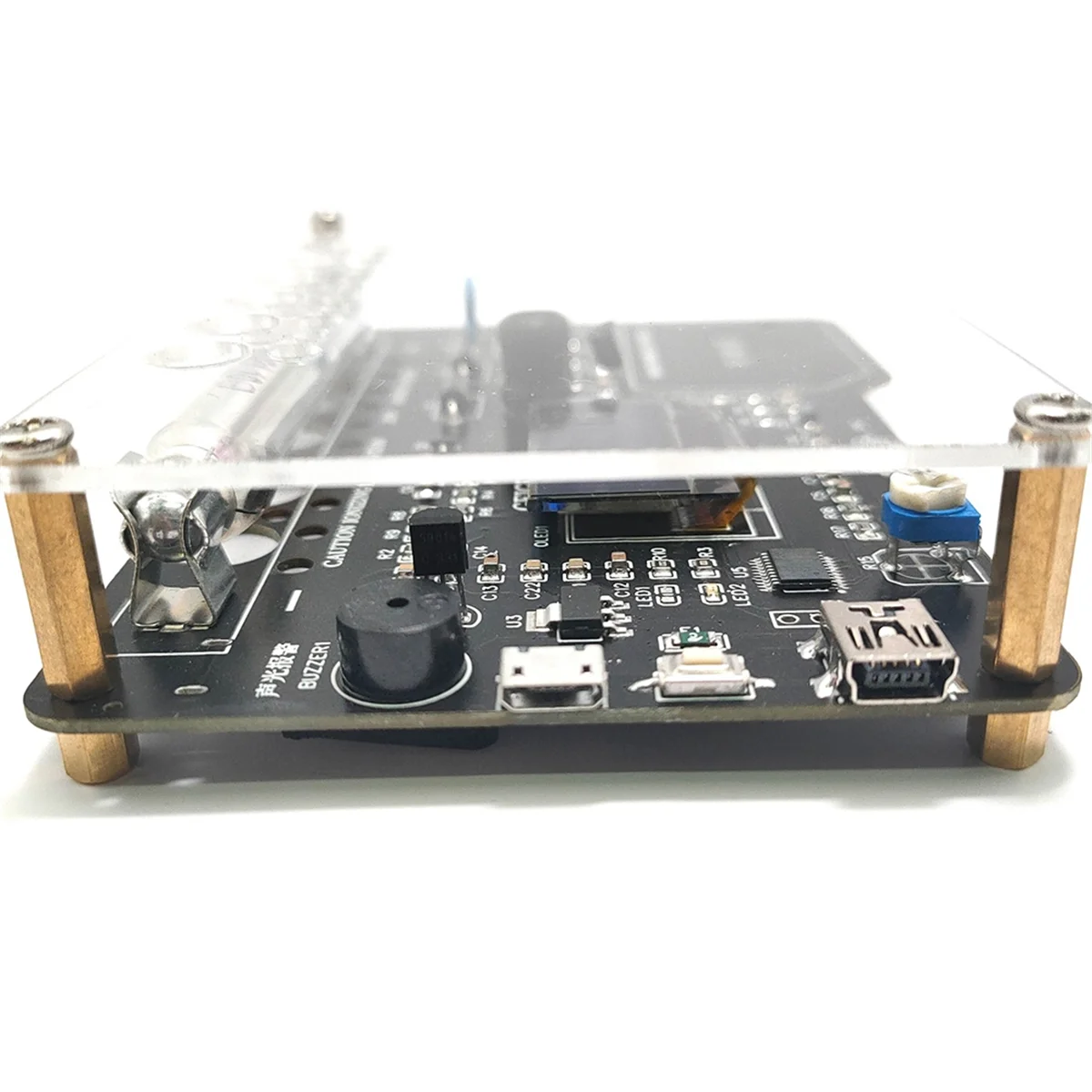 

A32P_DIY Geiger Counter Kit Assembled Module Nuclear Radiation Detector X γ β Rays Detecting OLED Display Radiation Tester