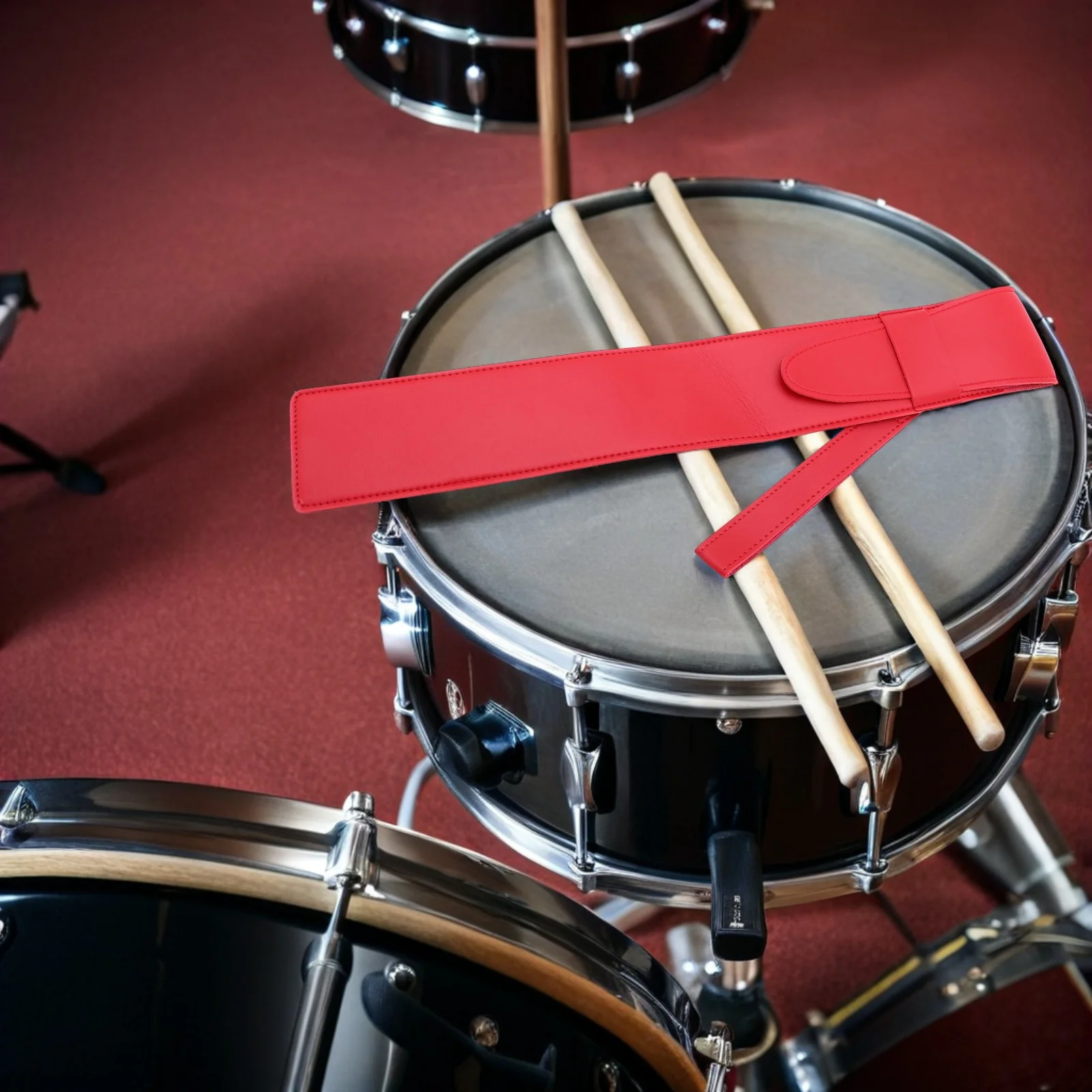 

Portable Drumstick Storage Case PU Bag Hanging Holder for Indoor Outdoor Use Drum Mallet Holder Drumstick Case Bag