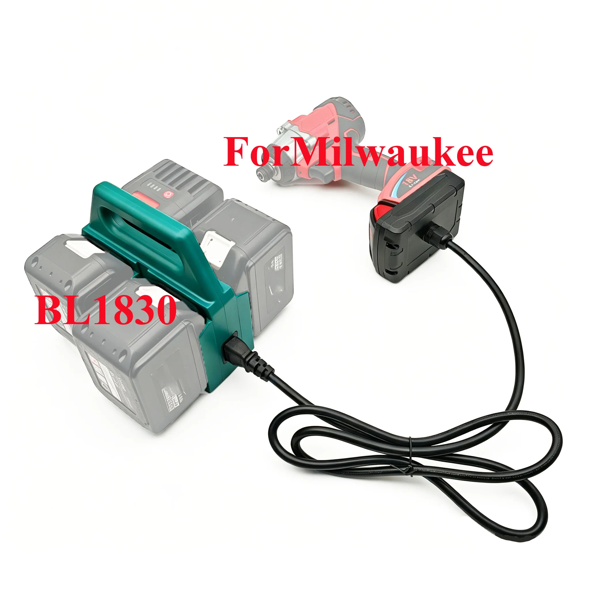 Kabelsplitter, verlängerter Leitungs-Gewichtsreduzierer-Adapter für Makita Lithium-Batterie, für DeWALT, für Milwaukee, für M18, für LXT-Maschine – Detail 7
