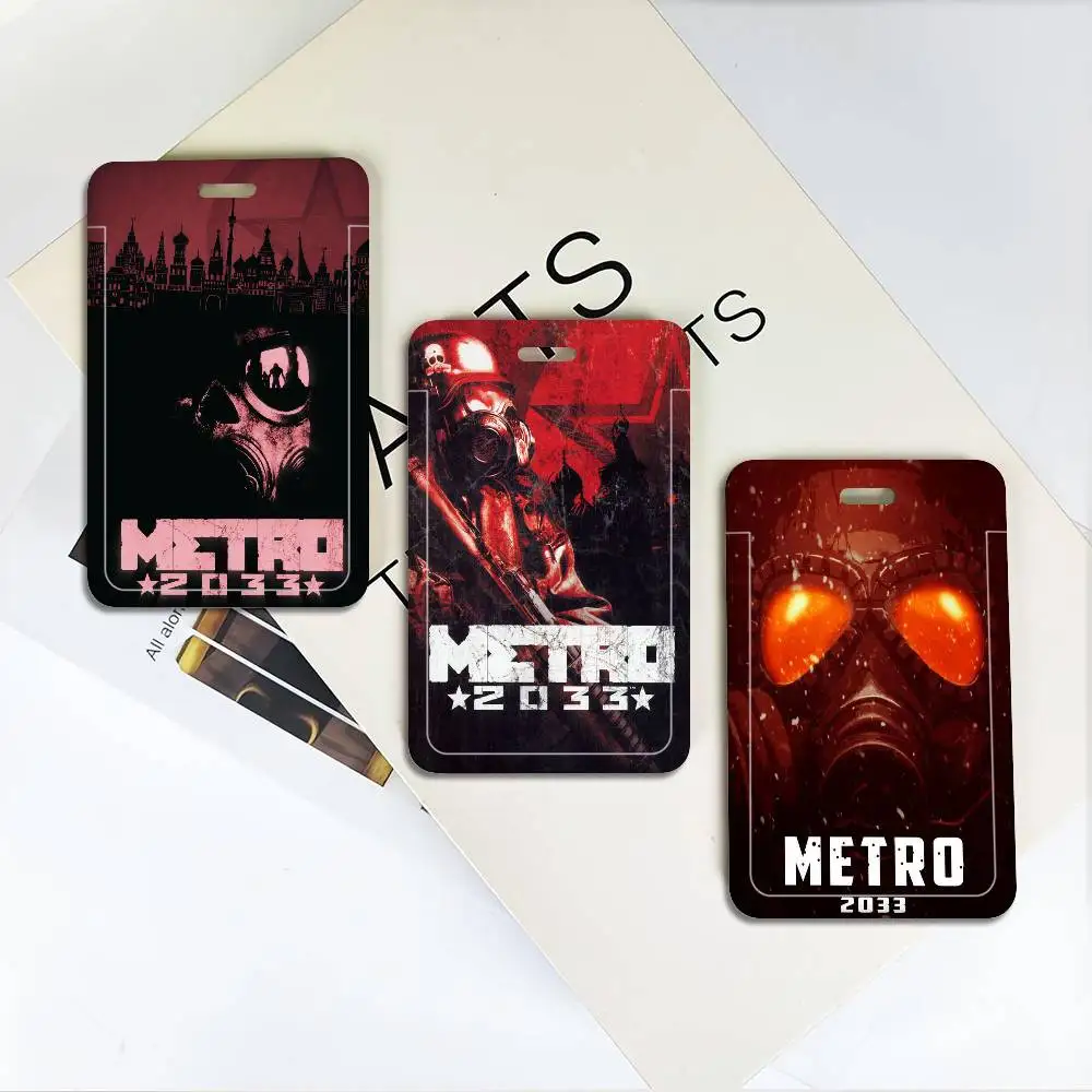 

Metro 2033 Game 1pc Credit Card Holders Bank Card Neck Strap Card Bus ID Holder Students Identity Badge With Lanyard