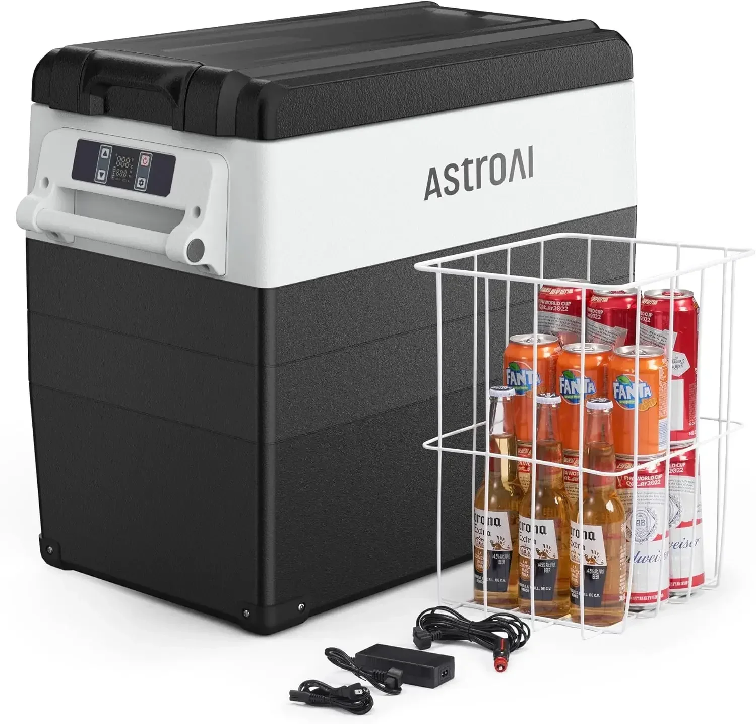 

AstroAI 12 Volt Car Refrigerator, 58 Quarts(55L)Portable Freezer 12V Fridge Electric Cooler -4℉~68℉ with 12/24V DC