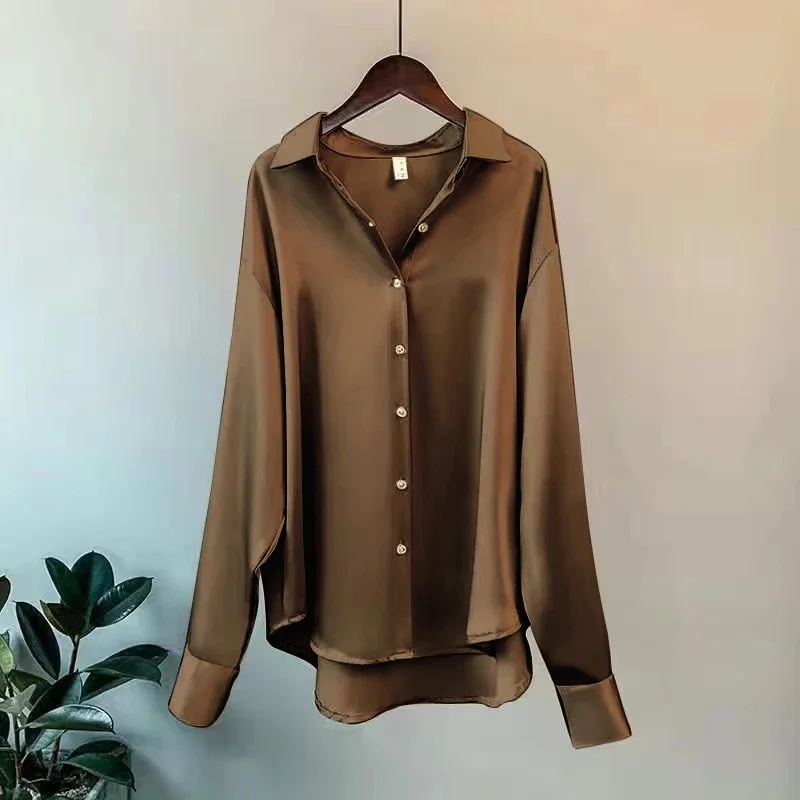 Summer Shirts And Blouses Woman Casual Top Autumn Winter Korean Long Sleeve Button Elegance Sweet Casual Office Lady New Shirts