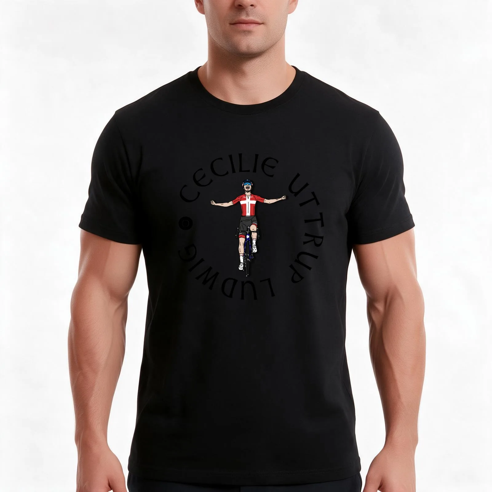 Cecilie Uttrup Ludwig - Queen of Scandinavia T-Shirt Summer Casual Cotton Tee Oversized Streetwear Tops Vintage Graphic Print