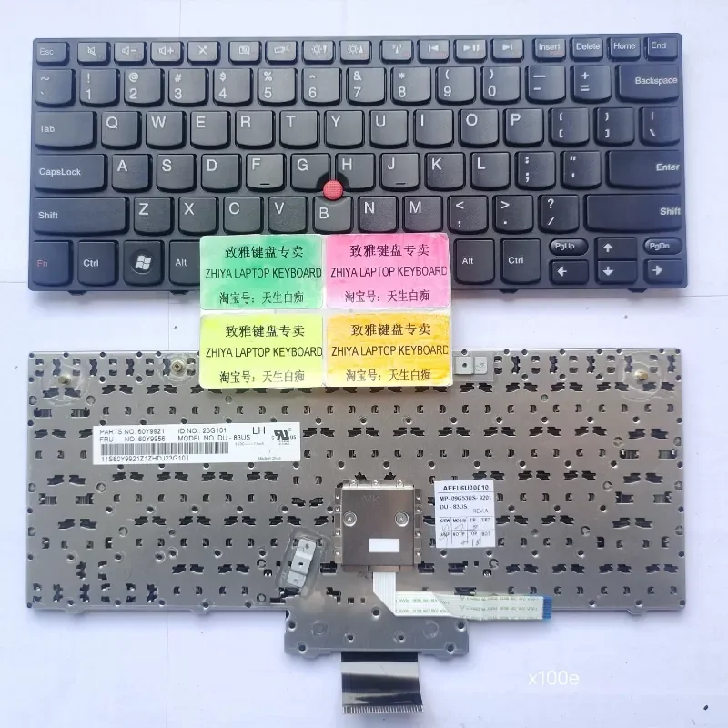 New Keyboard for LENOVO X100E X120E X120 X100 E10 E11 US Layout with Installation Instructions and English Language Support