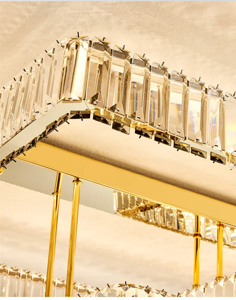 LED Dimmable Ceiling Lights Living Room Crystal