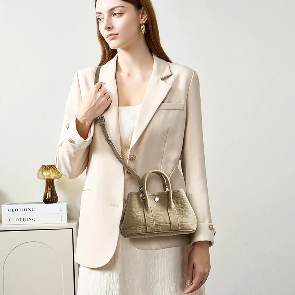 ガーデンバッグ ミニ 牛革製 シングルショルダー クロスボデ - Women Bags Office のレビューと価格